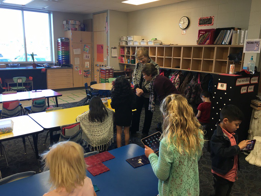 SunflowerLeader's tweet photo. KTOY Kinder teacher Nona Mason and SBOE Sally Cauble in Goodland. GREAT learning!!! https://t.co/SlJFsN0qr0