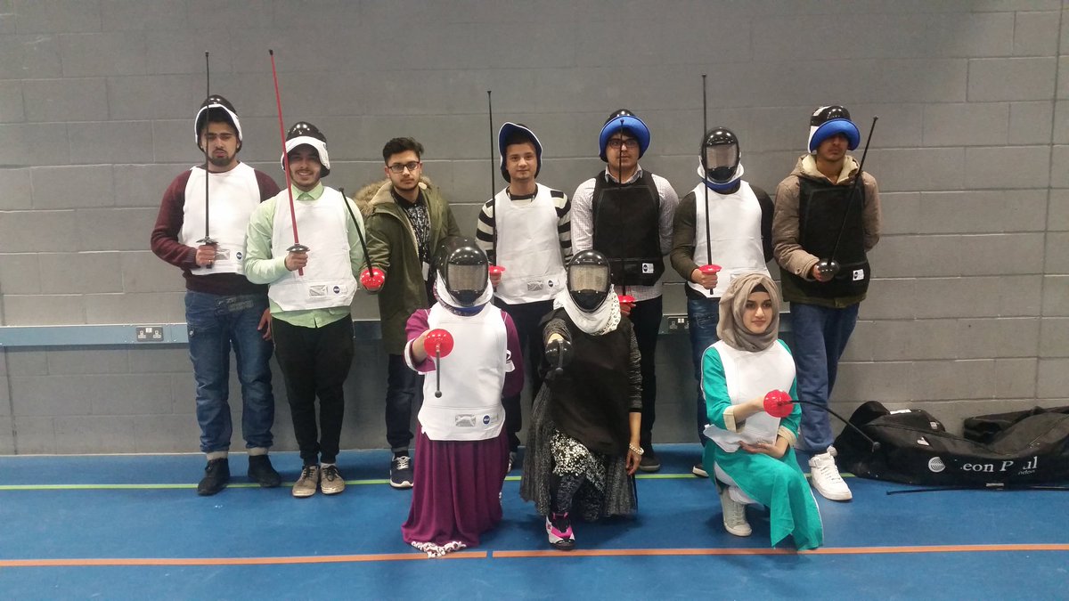 NCCEXTRA's tweet photo. Some of our fab ESOL students @NelsonColneColl after their #gofence session. #fun #fencing #fitness https://t.co/B9VbsP2evM