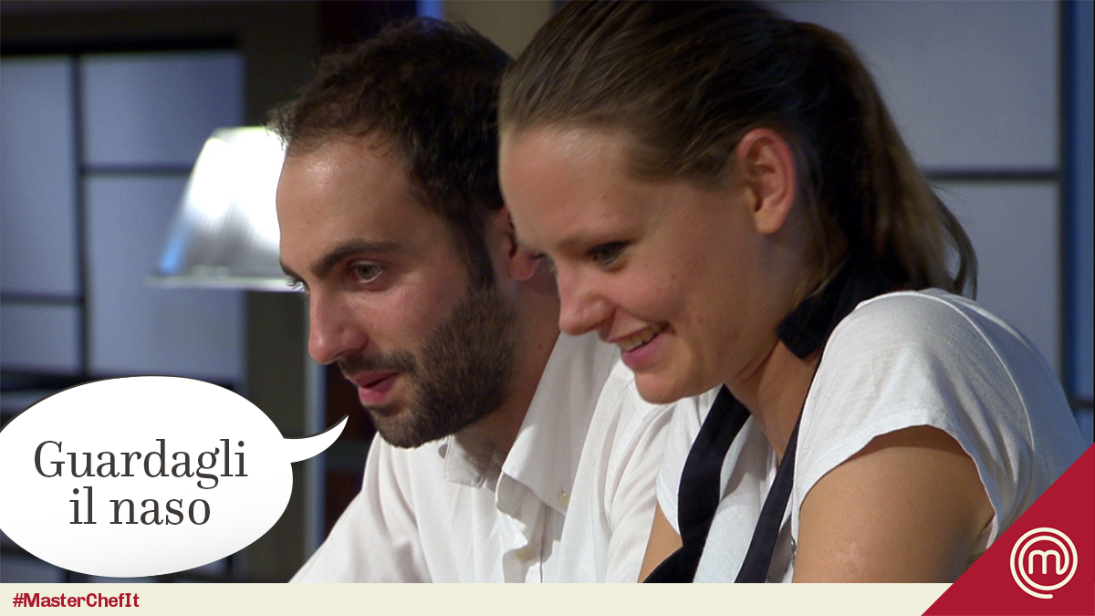 MasterChef_it's tweet photo. Ormai le tattiche di #Lorenzo fanno scuola… 👃 #MasterChefIt https://t.co/JosAhE9uFW