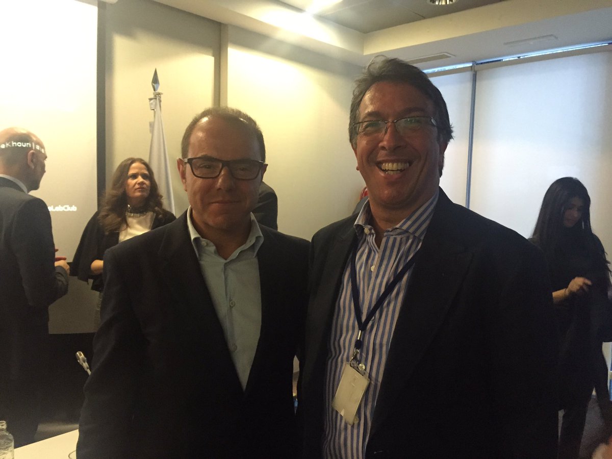 Prof Fernando Cortinas with Mr Elie Khouri #ieElieKhouri #ieMktClub