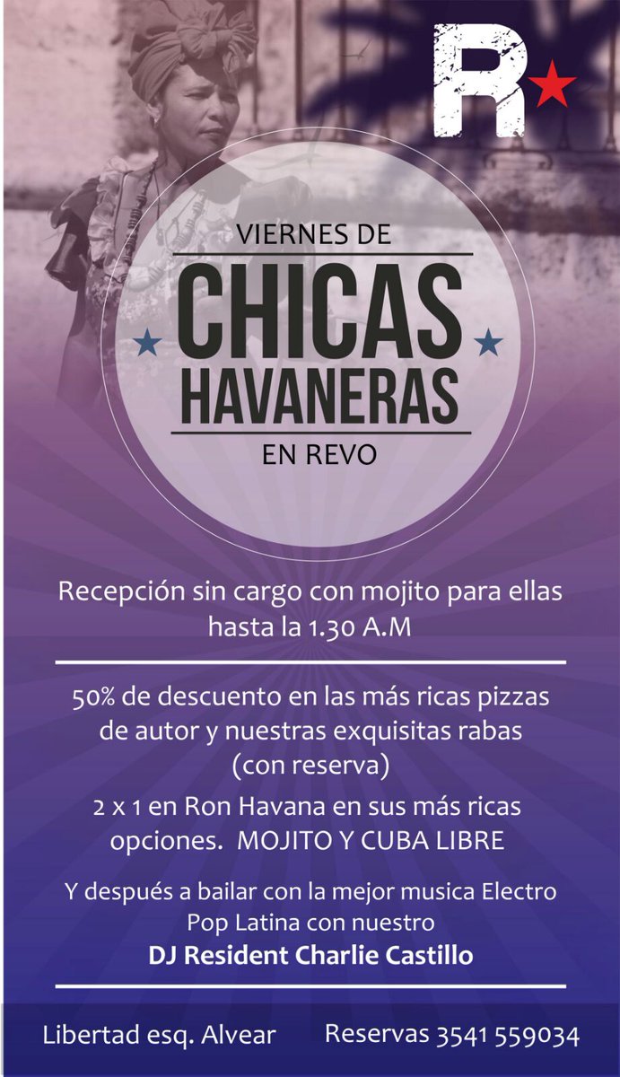 ElPipaIvan's tweet photo. #REVO #VRN2016
#ViernesDeChicasHavaneras
#HappyHoursHavana 
50%Off en Pizzas &amp; Rabas!

@nochevcp @nochecarlospaz https://t.co/ybgkvq0wvu