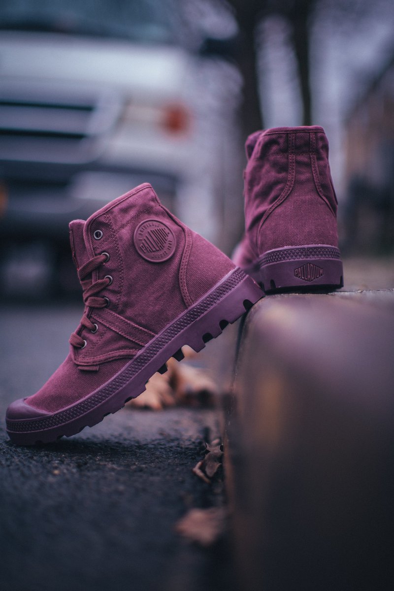 purple palladium boots