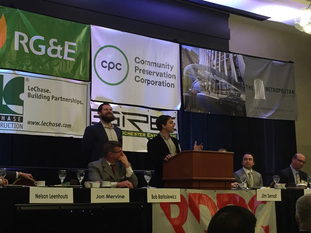 communityp's tweet photo. The energy today @DowntownRoc is palpable. Amazing collaboration for downtown revitalization #DTRising #ROC https://t.co/XKlVHluux1