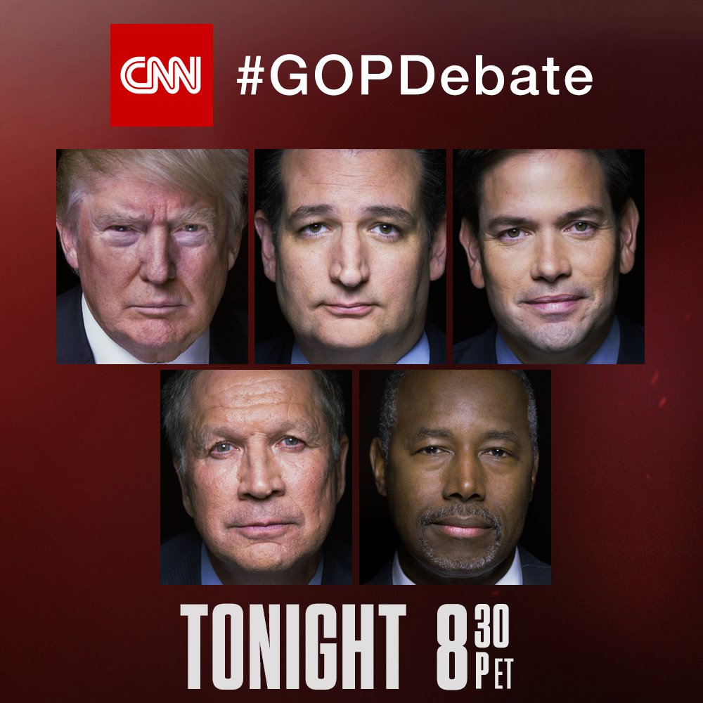 CNNPolitics's tweet photo. In tonight's #GOPDebate, the candidates make their last case to voters before #SuperTuesday https://t.co/KPqh3oG3aD https://t.co/qj1T2EB0LT