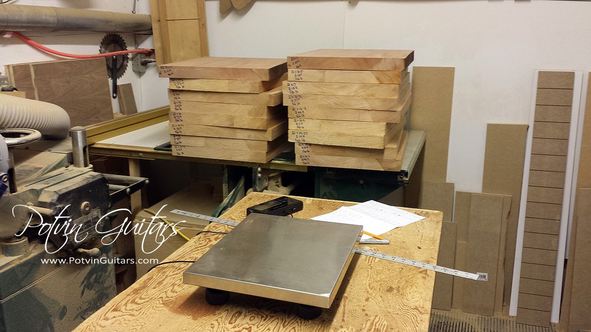 Why yes, I do calculate the pounds/board foot before I add them to my stash.  What's your ideal weight for a guitar?