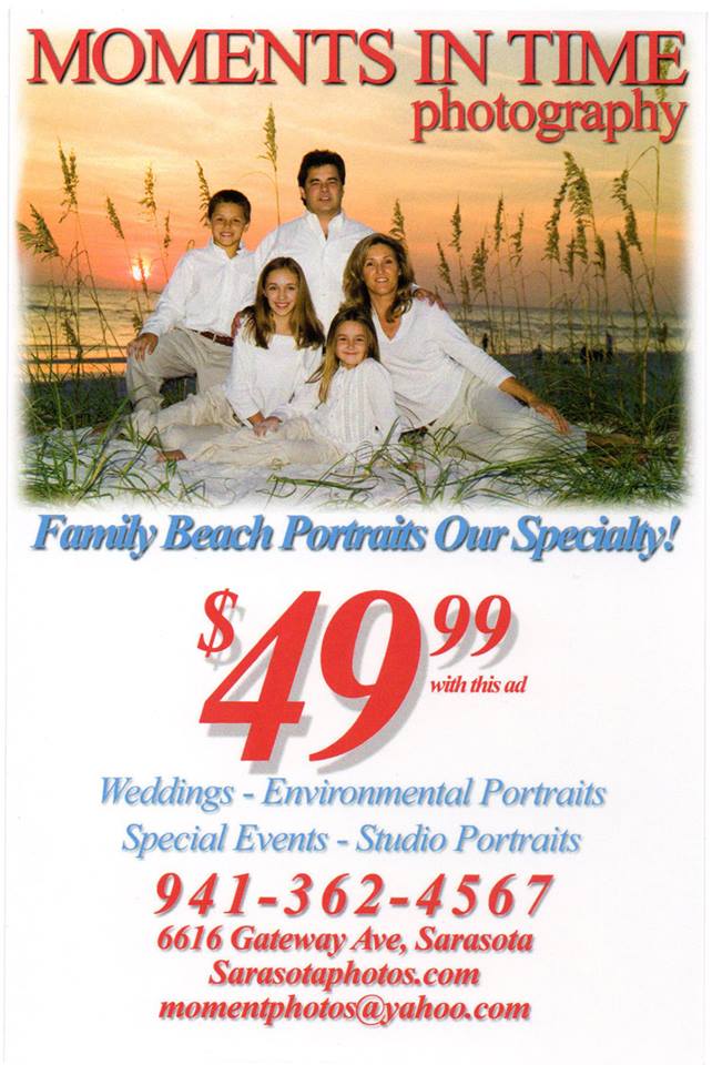 Discounted photo session when you present this voucher. #Sarasota #sarasotaphotographer #siestakey #photographer