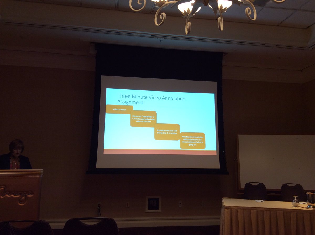 bethanyvsmith's tweet image. Love this video annotation assignment process.  #AACTE16