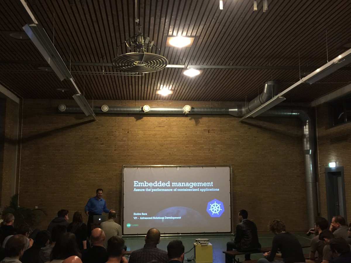 vikasjee's tweet image. jeanepaul: RT wercker: First up at the #dockerrandstad meetup VMTurbo on managing the datacenter #docker #DockerMe…