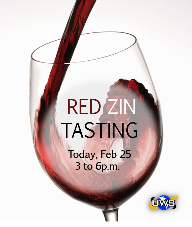 UniversalWineJC's tweet photo. If you're in the area, we're hosting a #RedZin wine tasting today! Stop in for a few good sips@ UWS #Cheers 3-6p.m. https://t.co/Q7HDgJXCAm