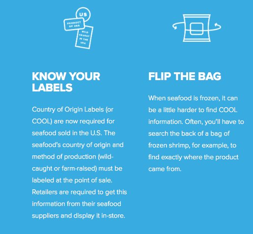 LaSeafoodBoard's tweet photo. People often think they’re buying high-quality domestic seafood when they’re not. Check your labels! https://t.co/GsvWax8Mx9