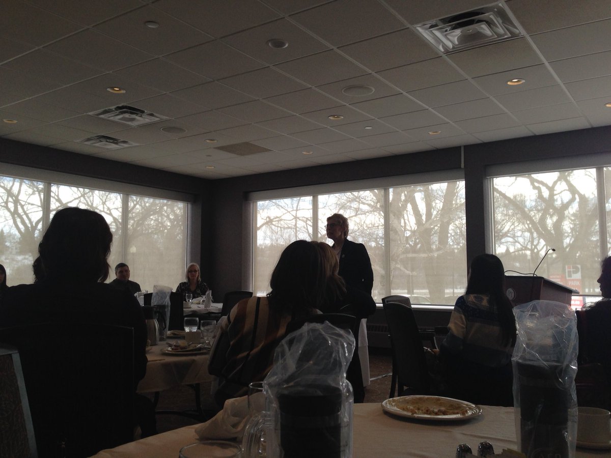 afpsaskatoon's tweet image. Rita Mirwald discussing tough ethical questions. #AFP #afpsaskatoon #yxe