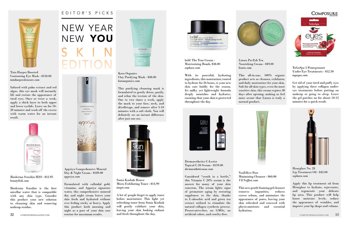 Dermaesusa's tweet photo. Look at us in Composure Magazine. #loveDBH #skincare #professionalskincare https://t.co/FU3jYO81UR
