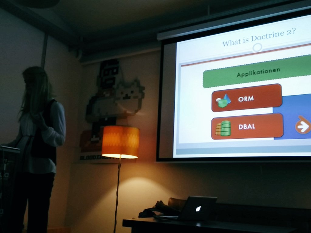 ViennaPHP's tweet image. @ViennaPHP meetup #doctrine2 #Laravel by Stephanie Ness