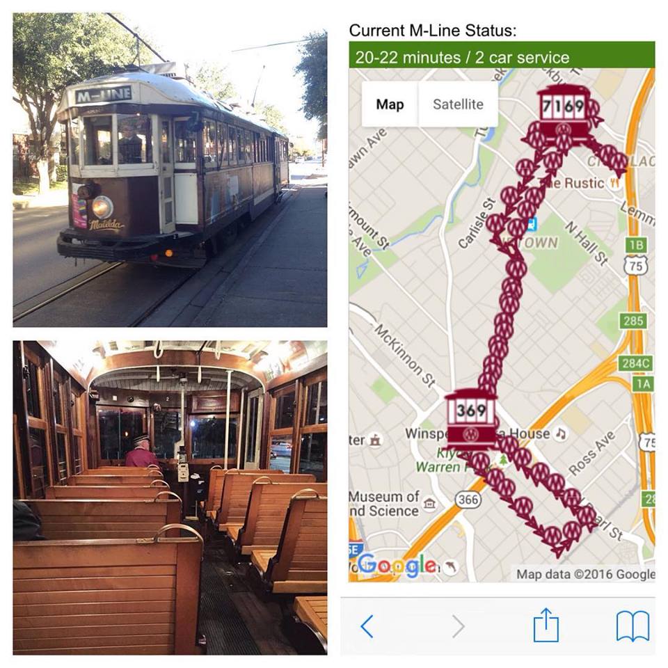 MLineTrolley's tweet photo. Don't forget to use our #TrolleyTracker anytime your trying to catch a ride! It saves you wait time on your #MLine! https://t.co/n9awYVW0Rn