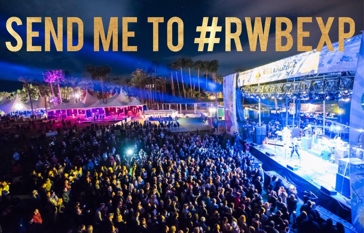 To win the VIP Experience to #RWBEXP, retweet this tweet!