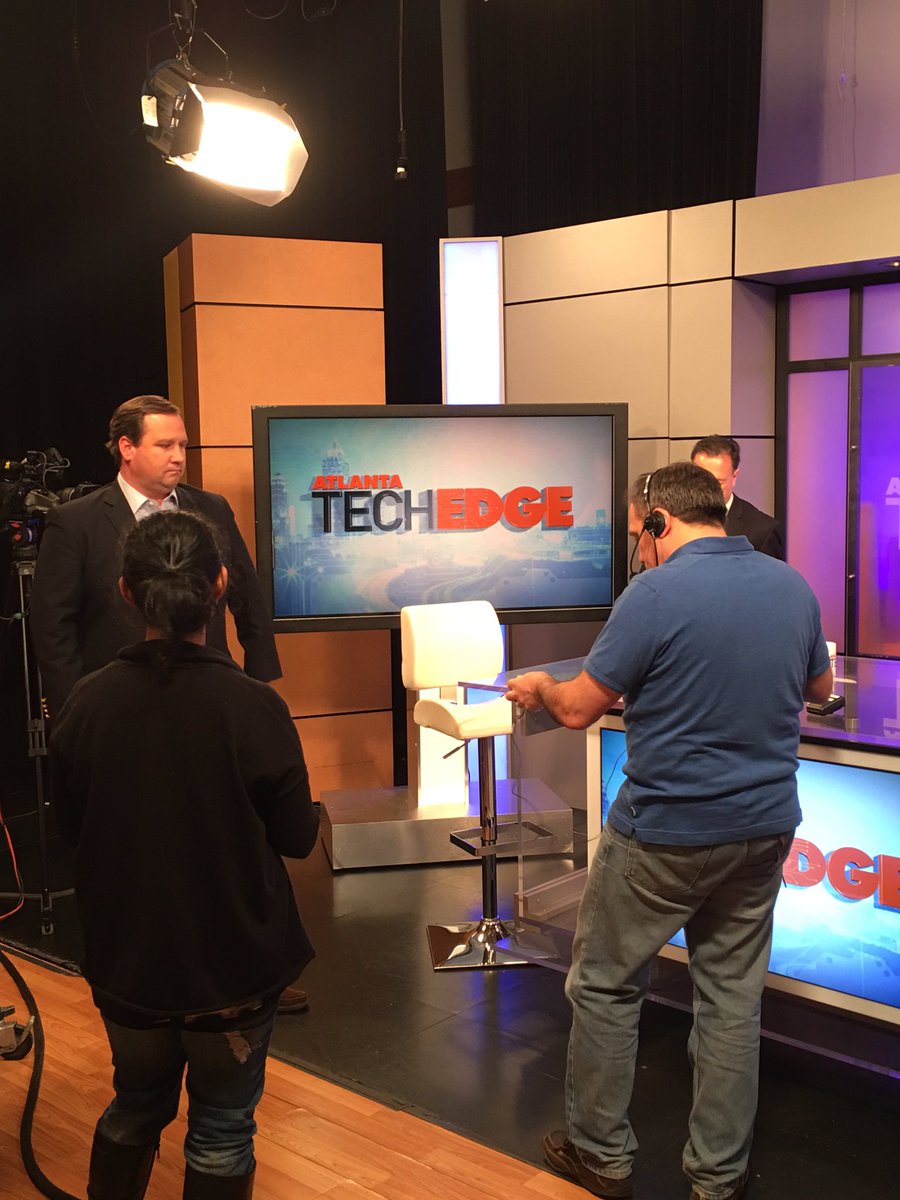 ATLTechEdge's tweet photo. RT @NexDefense Behind the Scenes @prestonfutrell preps 4 @ATLTechEdge panel on #cybersecurity on @11alive Sun@1130am https://t.co/55nJ74pgWc