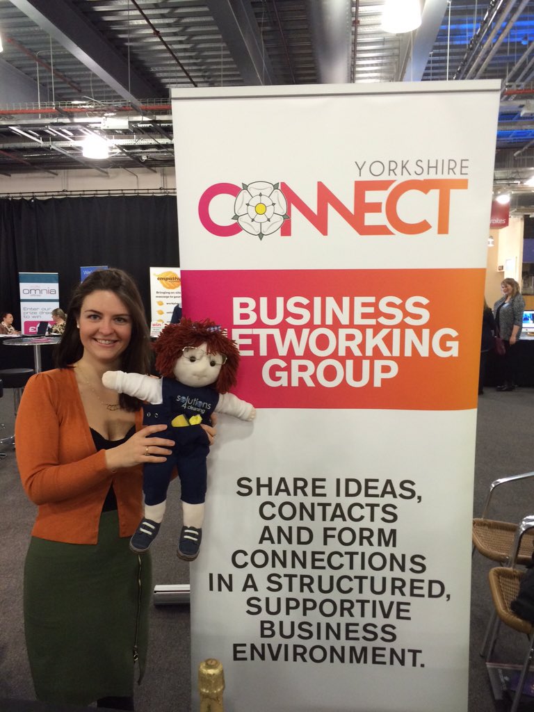 Solutions4Clean's tweet photo. Dee networking with @Yorks_Connect today at @BusinessinDN #DNShowcase16 great to see you https://t.co/8fKkglqFTt