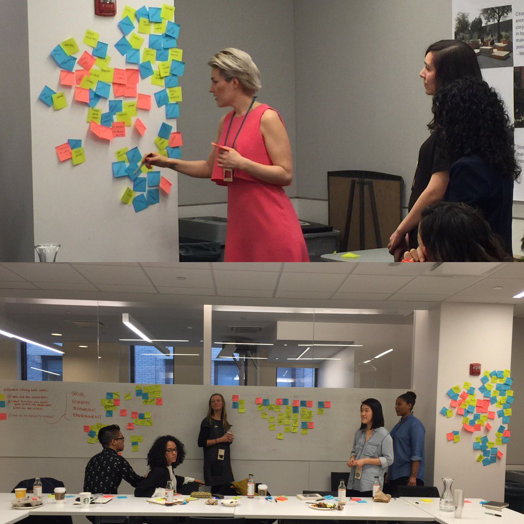 Small group conversations are happening! Elasticity of Public Space group prepares shared terms for fieldwork prep