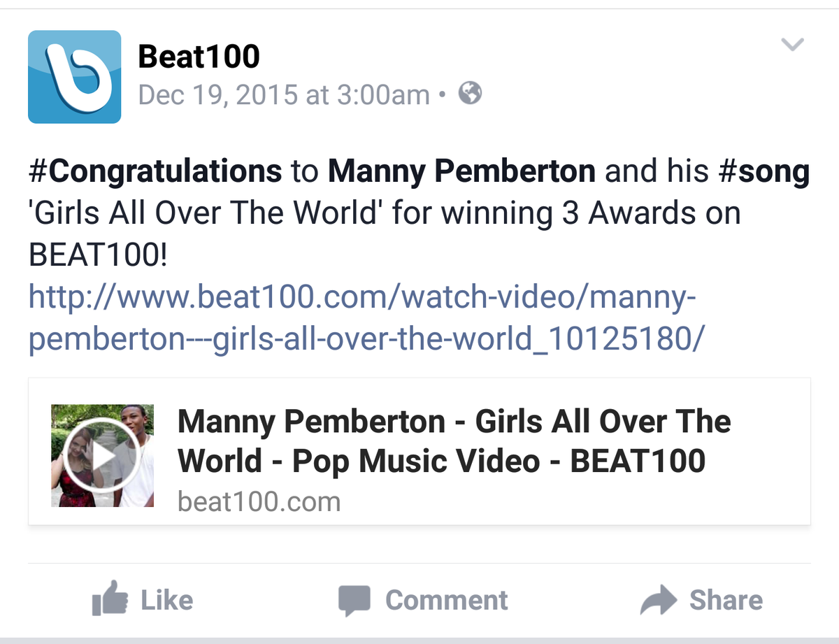 MannyPemberton's tweet photo. #Mannyacs we did it 3 awards on #Beat100 thank you @BEAT100 and thank you everyone for your love and support☺ https://t.co/401JQMegCm