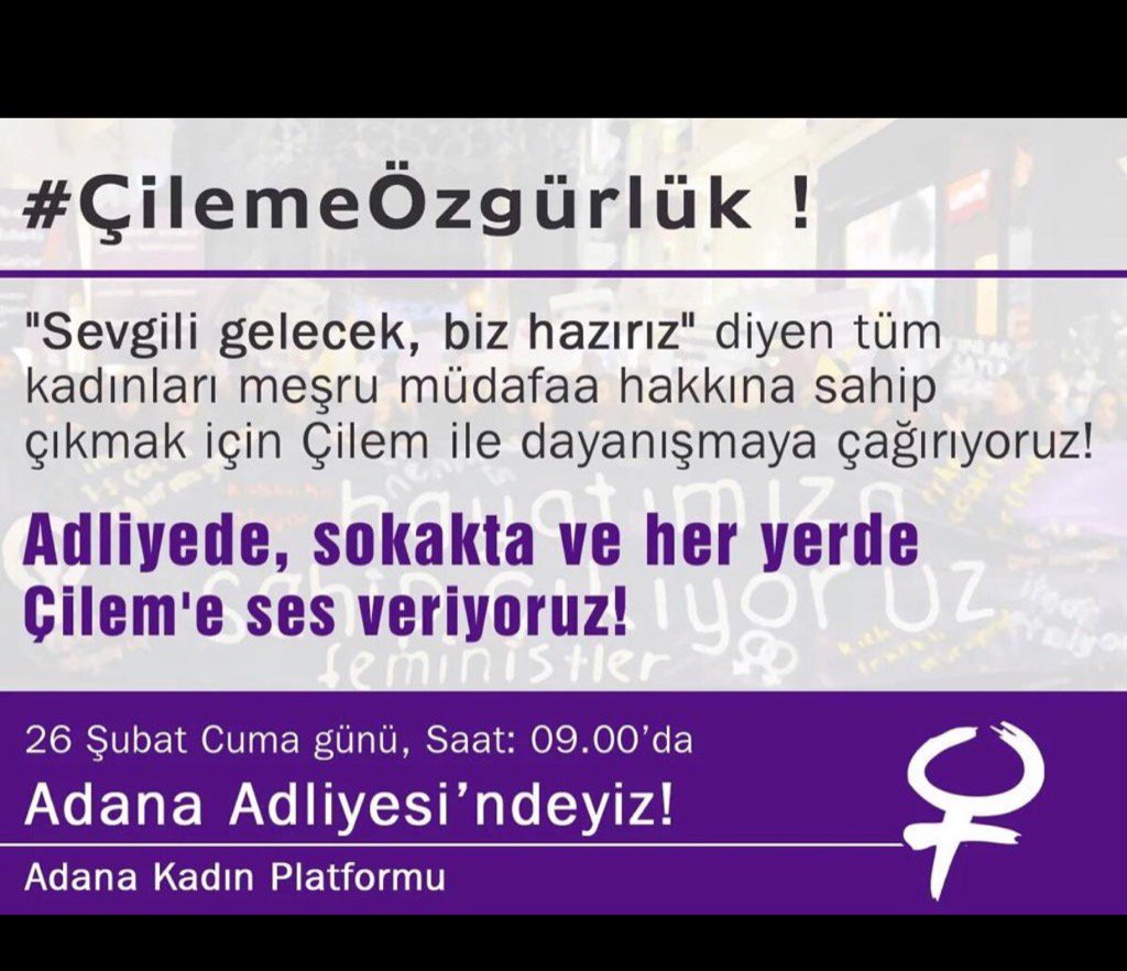 fatmakose44's tweet photo. #ÇilemDoğan'aÖzgürlük https://t.co/4pV5jCpCAj