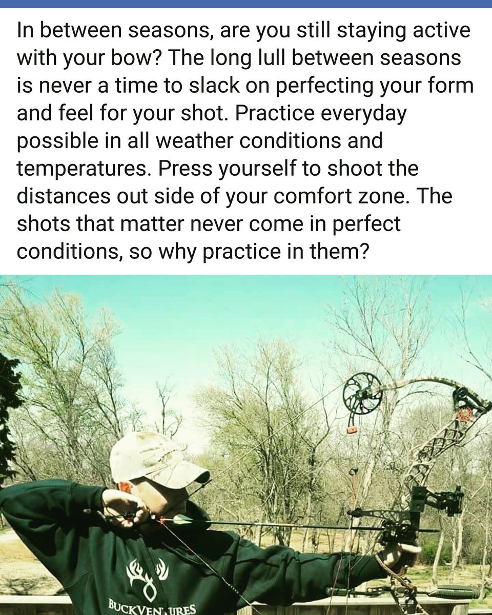 Always practice, everyday you can. Shooting uncomfortable and in all weather conditions helps it count in the stand.