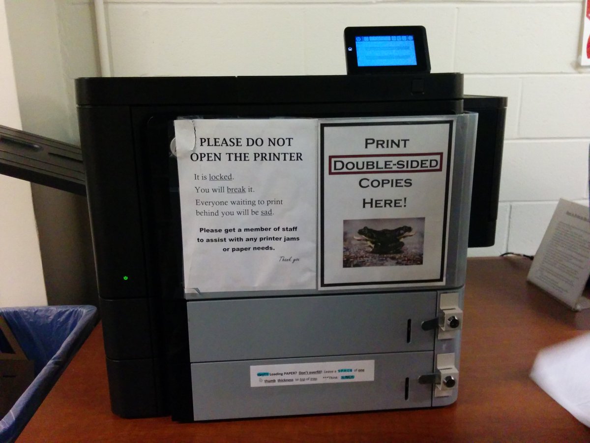 FordhamLibrary's tweet photo. Double-sided printing is back at Quinn! #QuinnLibrary #TheDungeon https://t.co/hCxBv4oNE3