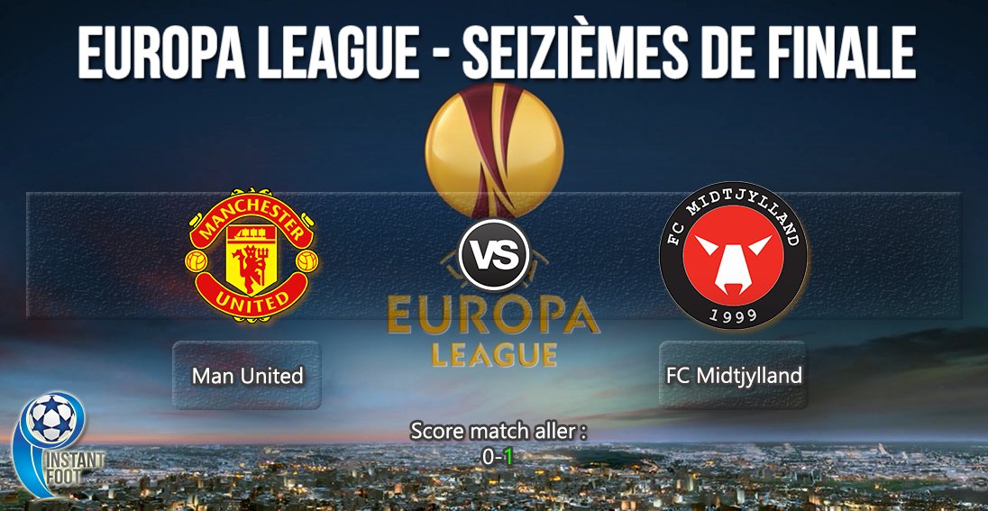 lnstantFoot's tweet photo. #UEL | #FCMMUN
Plus que 20 minutes avant le coup d'envoi ! Alors, MU se sortira-t-il du piège danois ? https://t.co/sviMU6iK5u
