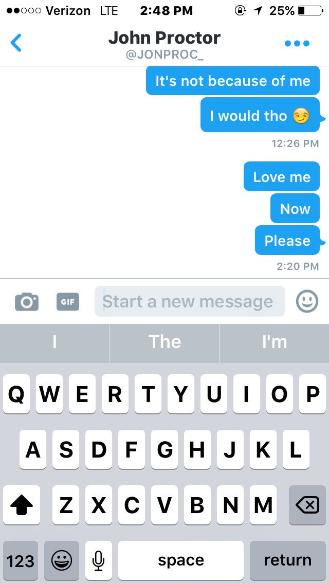 abbyluvsjohnlol's tweet photo. I sure did slide into them dm's😏 https://t.co/INkpx2xMS6