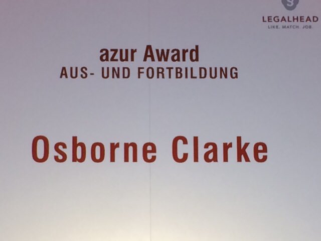 nicolasgabrysch's tweet photo. Nice! Thanks to all who voted for @OsborneClarke https://t.co/ptiJV0huw8