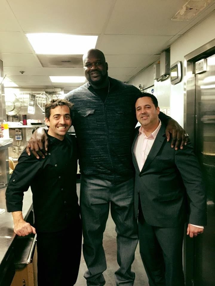 #TBT Chef Matthew and General Manager Chad posing with <a href="/SHAQ/">SHAQ</a> at the <a href="/Fanatics/">Fanatics</a> #SuperBowl party!