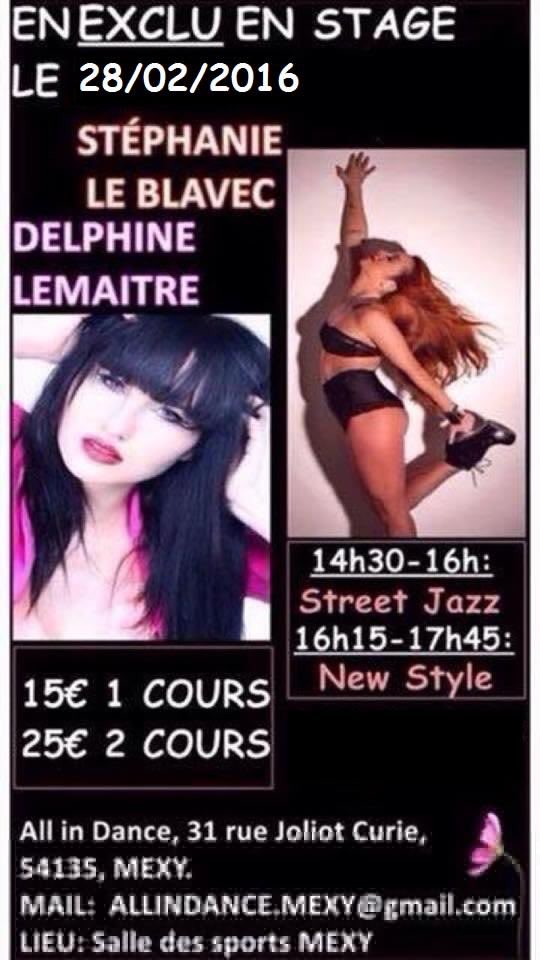C'est ce dimanche a Mexy chez ALL IN DANCE 👯👯👯