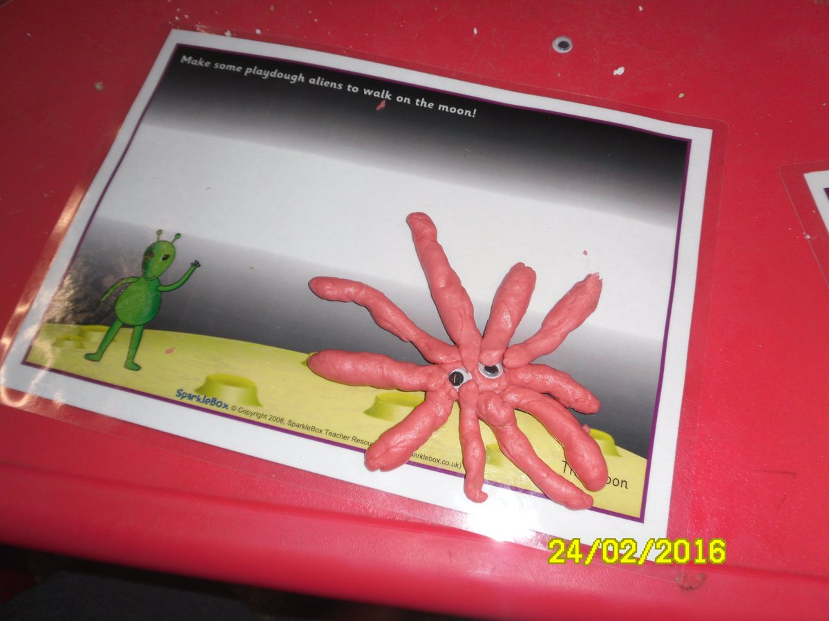 CardiffClass's tweet photo. Zig left us a special task to complete.  We made some slime to help Zig get back to Mars! https://t.co/Smre7lNow5