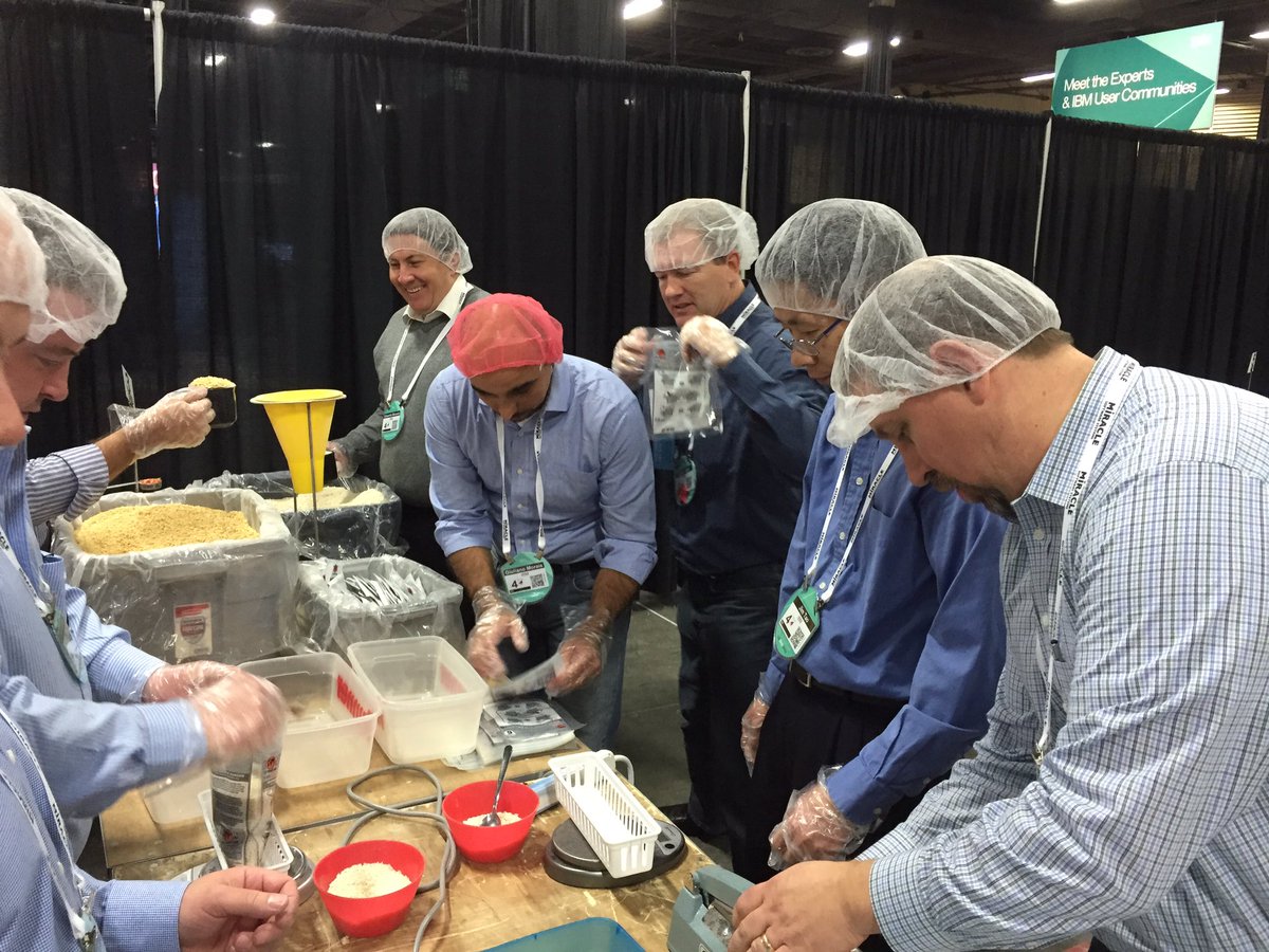 BillBarrus's tweet photo. Duane team and others enjoying time together for #stophungernow at #ibminterconnect. https://t.co/n3jST8c9uT