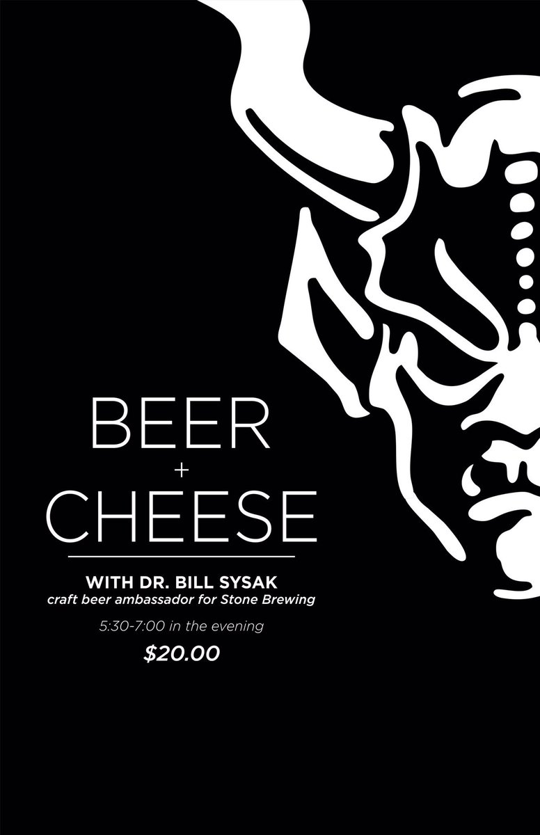 Beer and cheese w/<a href="/BistroBeer/">Dr. Bill Sysak</a> <a href="/WineStyles_WDM/">WineStyles West Glen</a> this Sat.  @dollcraftcraig #TourdeIowa #craftbeer #Stone20