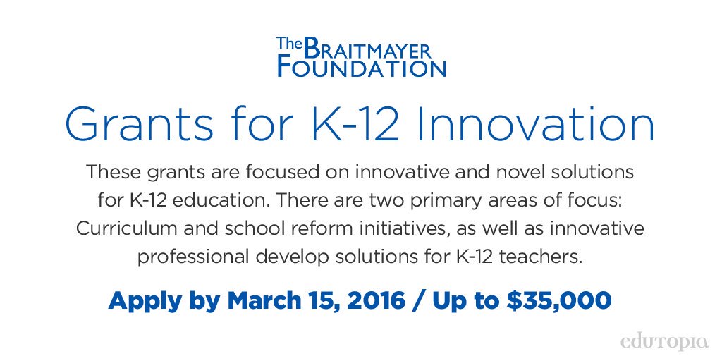 Go4Schools's tweet photo. Attention innovative educators, check out these exciting #grants: https://t.co/QyGDqIMKlz #edtech #edchat https://t.co/4BquRtfbfb