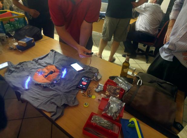 PolyglotProgram's tweet image. Showing some @mbientLab MetaWear demos at the House For Hack in Centurion last week.