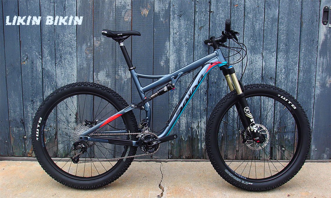 LikinBikin's tweet photo. Keepin' it plus! Salsa's aluminum frame Pony Rustler GX2x10. #salsacycles #275plus #ponyrustler https://t.co/GxnxrMa6G1