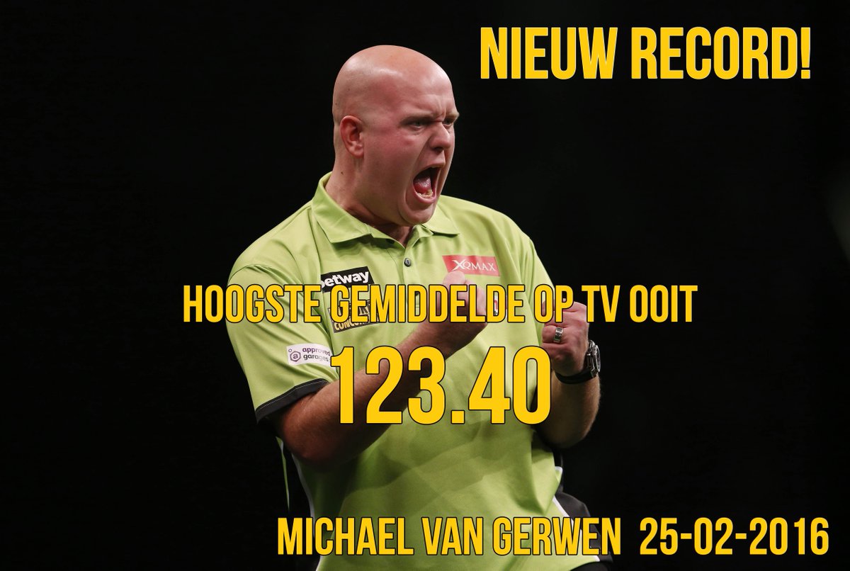 rtl7darts's tweet photo. MICHAEL VAN GERWEN GAAT DE GESCHIEDENISBOEKEN IN! @MvG180  #rtl7darts https://t.co/cGMOlJbK64