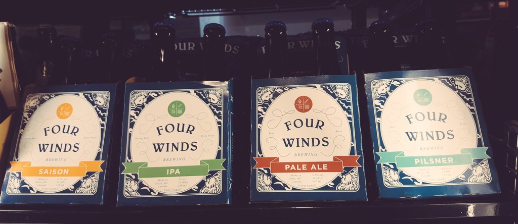 JackLonsdales's tweet photo. Look what the @FourWindsBrewCo brought in, clear skies and BEER!!!  🌞🍺🍻 come get some at the liquor store today! https://t.co/0xeR4kdpnr