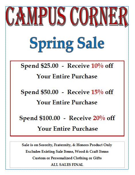 CCstoreIUP's tweet image. OUR SPRING SALE IS HERE!!!!!!