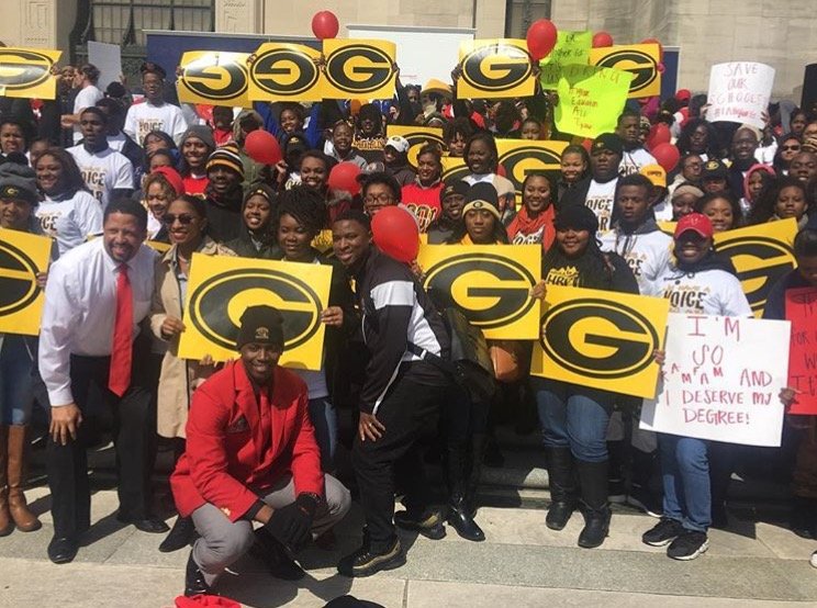 RustonLeader's tweet photo. Local students rally for higher ed #RustonDailyLeader https://t.co/IXq1BrVoQL https://t.co/60TEcdya2Z