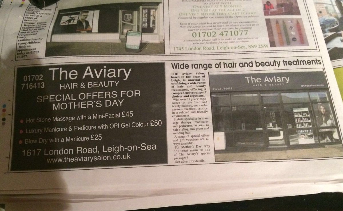theaviarysalon's tweet photo. In the press!! #theaviary#beauty #hair #salon #amazing @GoldwellUK  @CharlieGoldwell  @ShanSkeggs https://t.co/xKaMQh5oGA
