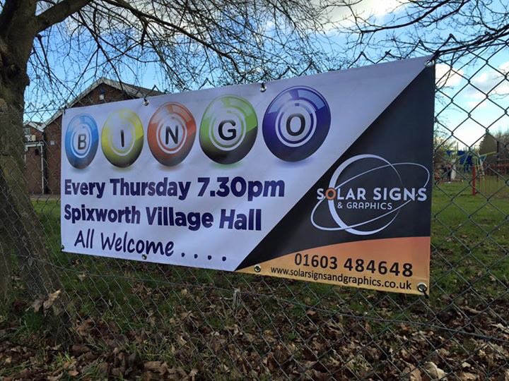 Panels for Jamie Gooch Tipper, Vehicle Graphics for Wensum Glass and Banner for Spixworth Village Hall......