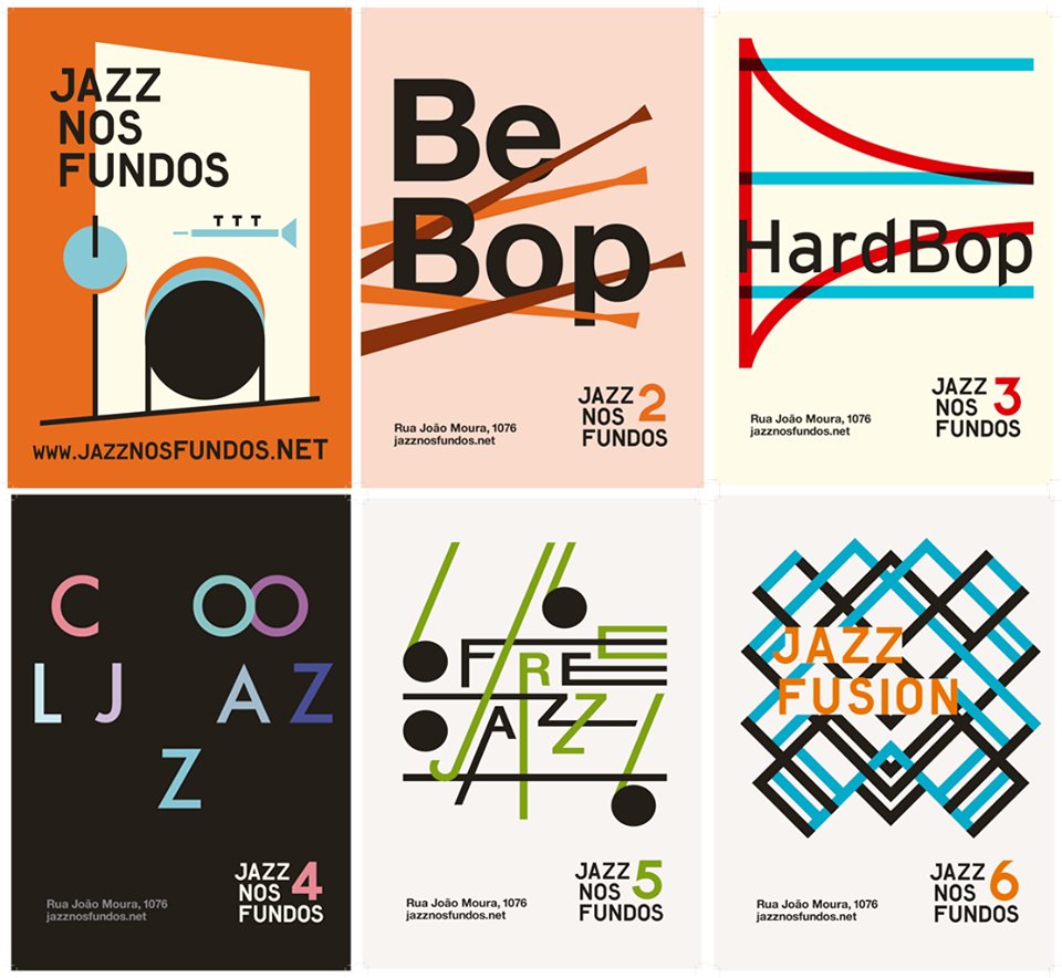 Quem aí lembra dos cartazes finalistas da 4ª Bienal Iberoamericana de Diseño? #retrospectivaJazznosFundos