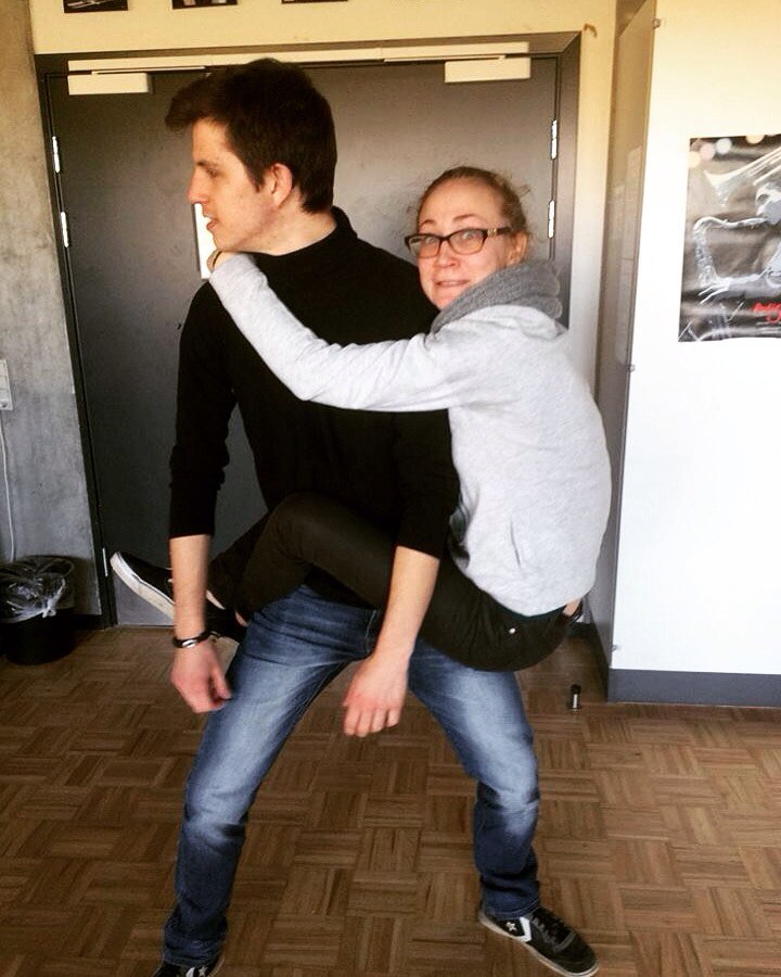 exchangeCA_DK's tweet photo. #monkeyingaround with one of my friends during a 5 min class break #denmark #RotaryExchange https://t.co/rhejeQTASK