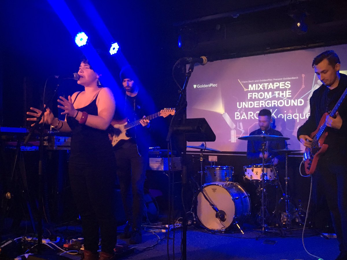 GoldenPlec's tweet photo. It's @BARQ_music first live gig - faaaaaaaacck!
#goldenbeck https://t.co/Vdubw3itNE