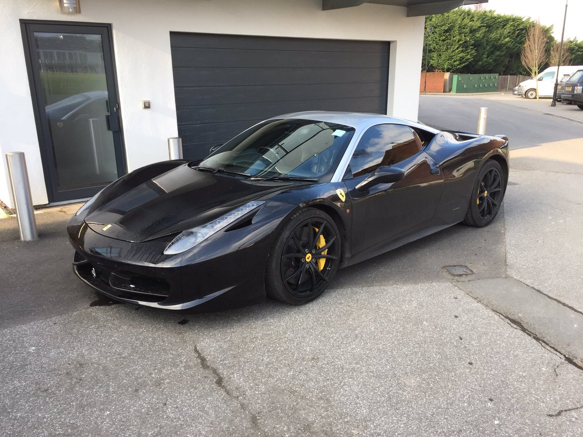 retrofitsol's tweet photo. Ferrari 458 having its #stingervip removed , ready for its next owner 
@StingerHQ @StingerUK @Sam_DeHaan #protection https://t.co/bvD2qplf88