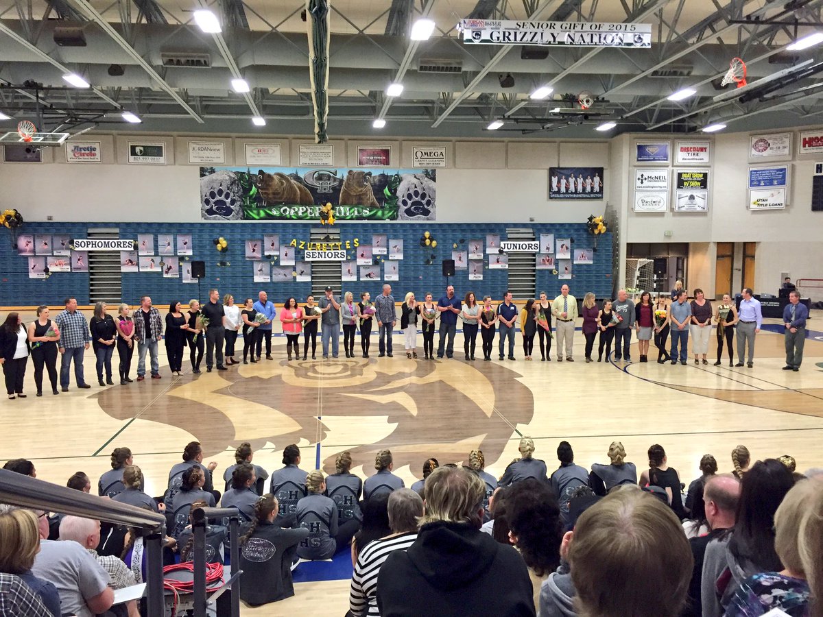Copperhillshigh's tweet photo. Way to represent #GrizzNation w/ an amazing season, @chhsdrill. Showcase rocked. Those four trophies look SO GOOD. https://t.co/0FLafGjsxa