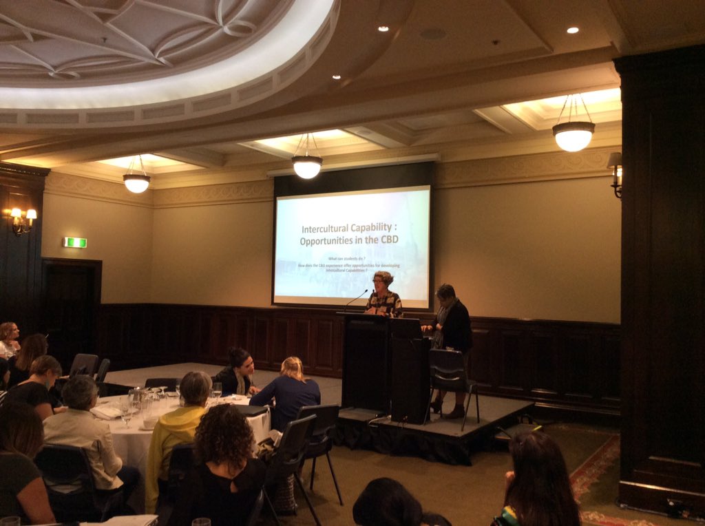 Museum_Teachers's tweet photo. Jan @Janpcim and Silvia from the Chinese Museum talking intercultural capability. #mce16 https://t.co/tSuRjHwjoL
