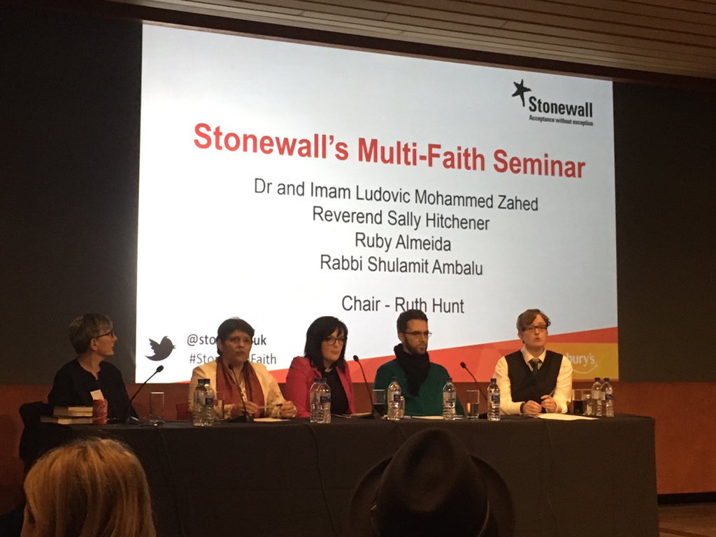barraparva's tweet photo. Interesting and inspiring input from 2 very diverse panels at the multi faith seminar #stonewallfaith @stonewalluk https://t.co/fkpzyDfW4D